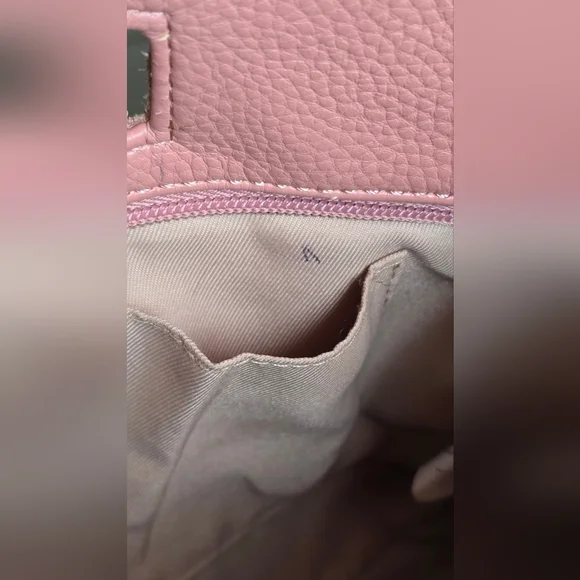 The Sak Linden Pebbled Leather Vintage Coral Handbag - Picture 9 of 15